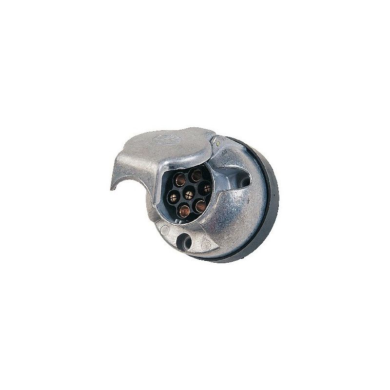 Prise remorque metal femelle 7 broches - AUTOBEST
