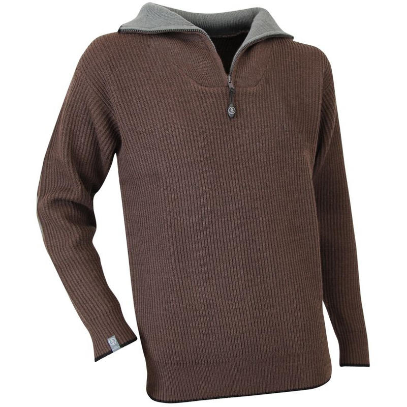 Pull col camionneur Cacao LMA Marron XXL