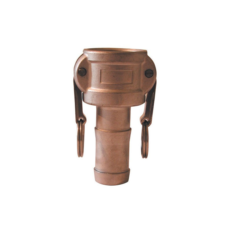 Raccord Camlock femelle - embout cannelé en laiton - Type C - Femelle camlock 4'' - embout cannelé 100mm - MULTITANKS