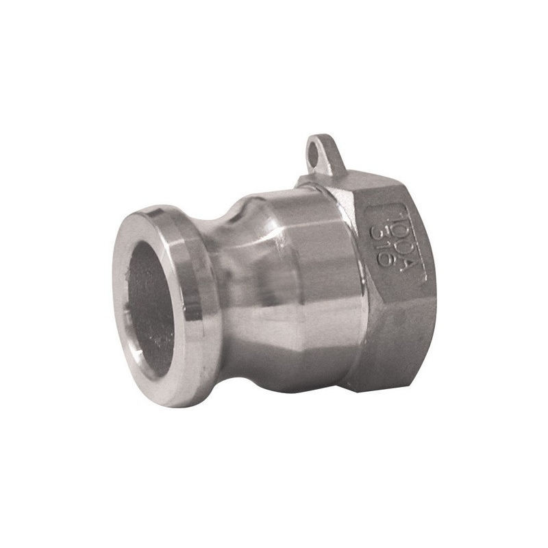 Raccord Camlock male - filetée femelle en inox - Type A - femelle 6 BSP x camlock male 6 - MULTITANKS