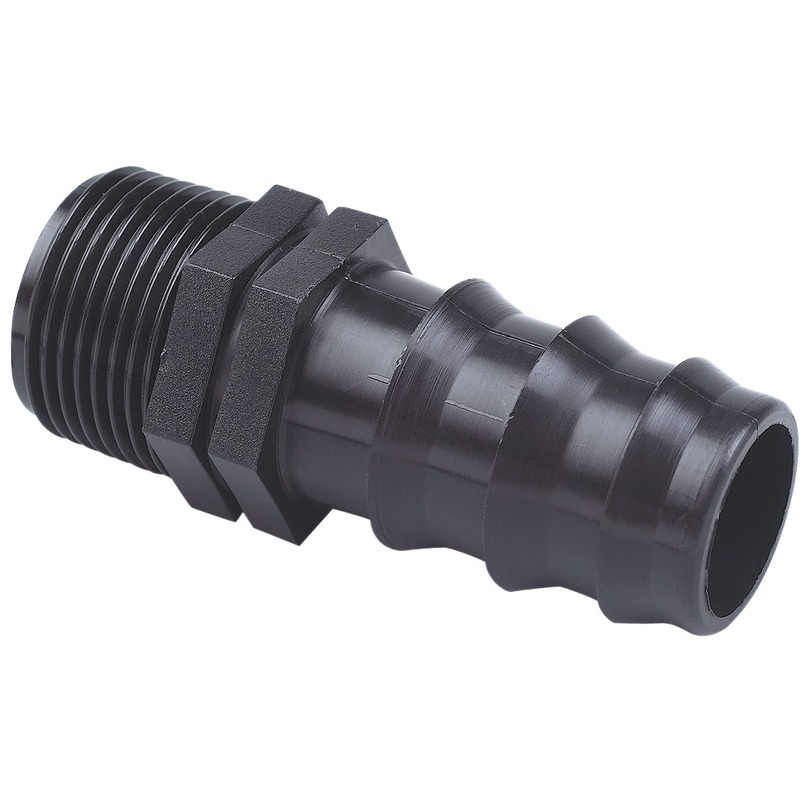 Raccord cannelé droit mâle Cap Vert - Filetage 15 x 21 mm - Diamètre 15 mm - CAPVERT