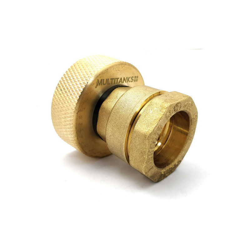 Raccord S60x6 - pression 32mm tout en laiton - 32mm - MULTITANKS