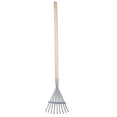 Rateau à feuilles en bois et zinc pour enfant