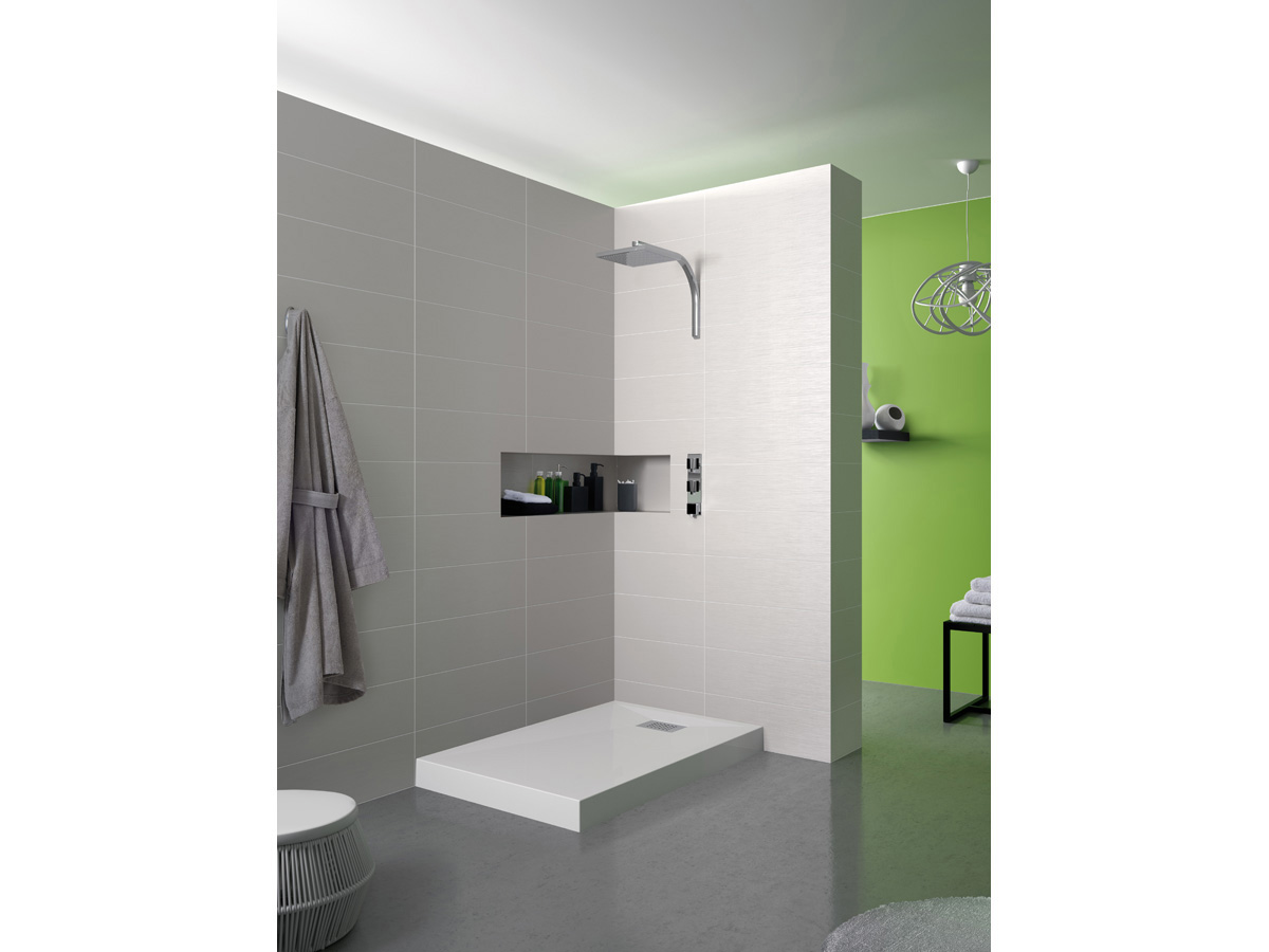 Receveur rectangulaire Kinecompact - Blanc - 120 x 70 cm