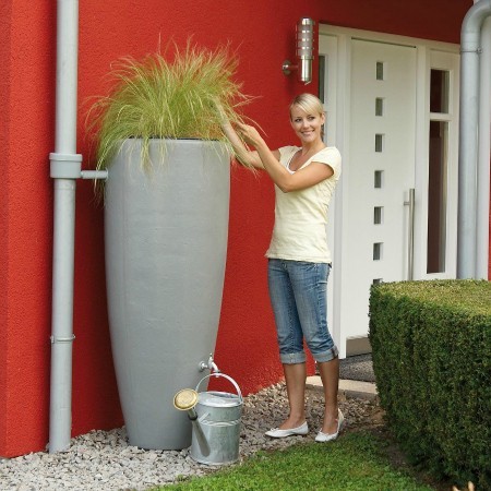 Récupérateur d'eau 300L - 2en1 - Gris
