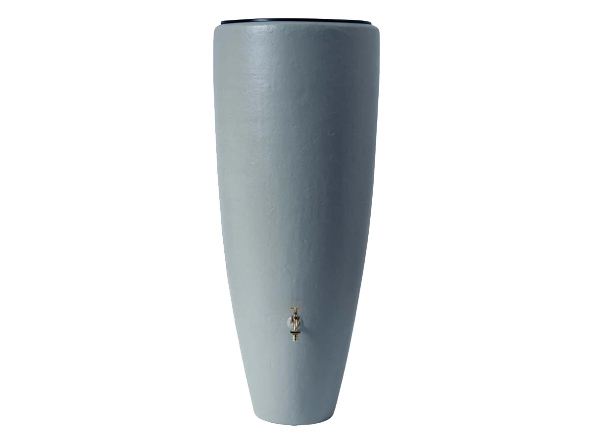 Récupérateur eau de pluie 2 en 1 300L GARANTIA Gris avec bac à fleur