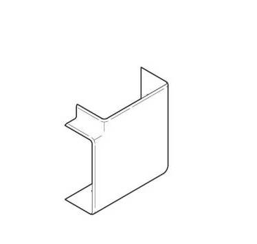 REHAU - Angle plat 130x55 pour goulotte d'appareillage Clidi - 17696341100