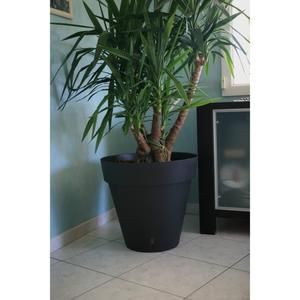 RIVIERA Pot LOFT avec réserve d'eau diam?tre 50 cm noir