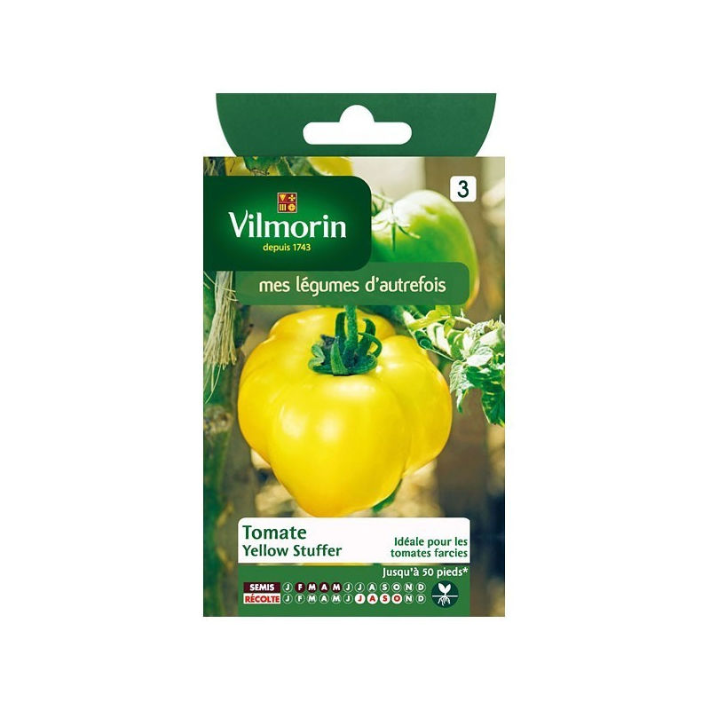 Sachet graines Tomate Yellow Stuffer - VILMORIN