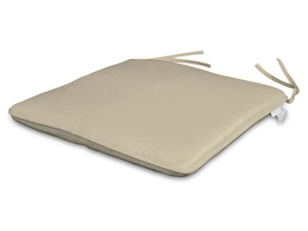 Lot de 2 assises 28 x 28 cm coloris Ecru