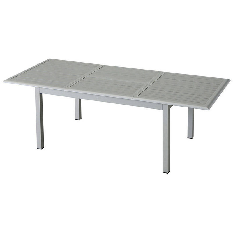 Table extensible rectangulaire Azua Composite 6/10 places Gris - HESPERIDE Table extensible rectangulaire Azua Composite 6/10 places Gris - HESPERIDE
