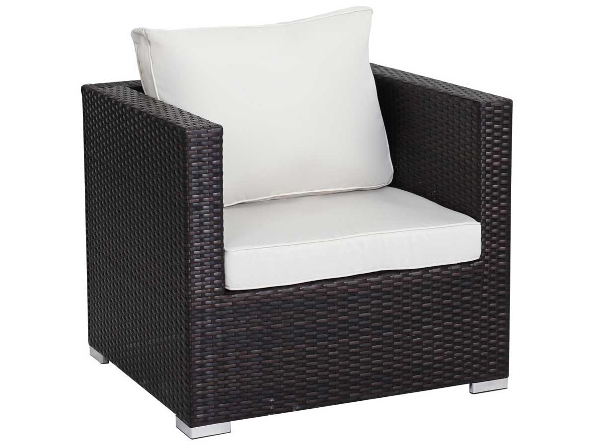 Fauteuil jardin en résine tressée Ibiza - Buffalo - Marron