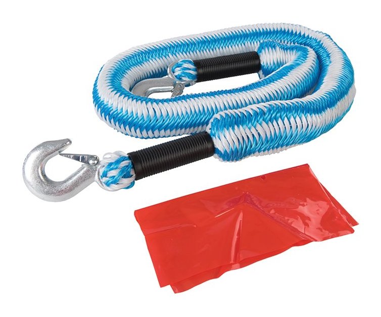 Sangle de remorquage élastique, 2 tonnes - 1,75 - 4 m - SILVERLINE
