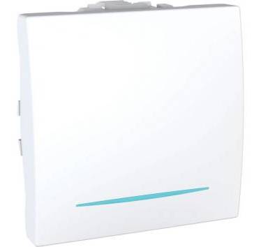 SCHNEIDER - Bouton poussoir lumineux - Unica plus - MGU3.206.18N