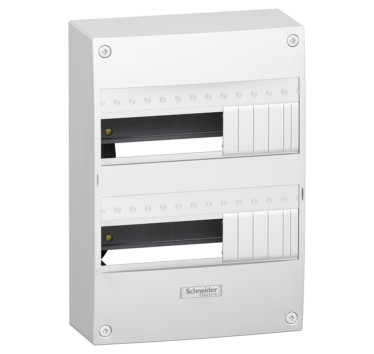 SCHNEIDER - Coffret résidentiel 2 rangées - Opale - 13402