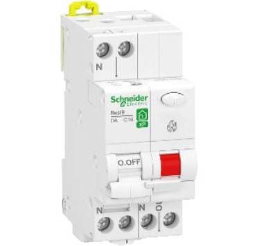 SCHNEIDER - Disjoncteur détecteur d'arc Phase Neutre 10A courbe C à vis Resi9 XP - R9PTC610