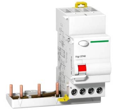 SCHNEIDER - Vigi DT40 bloc différentiel 3P+N 40A 300mA type AC 230-415V - Acti9 - A9N21473