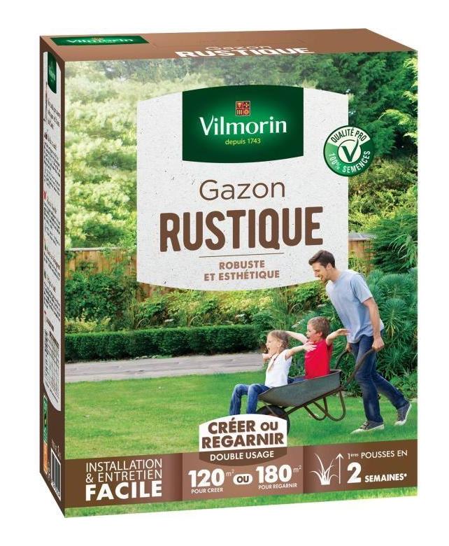 Semences de gazon rustique - 3 kg - VILMORIN