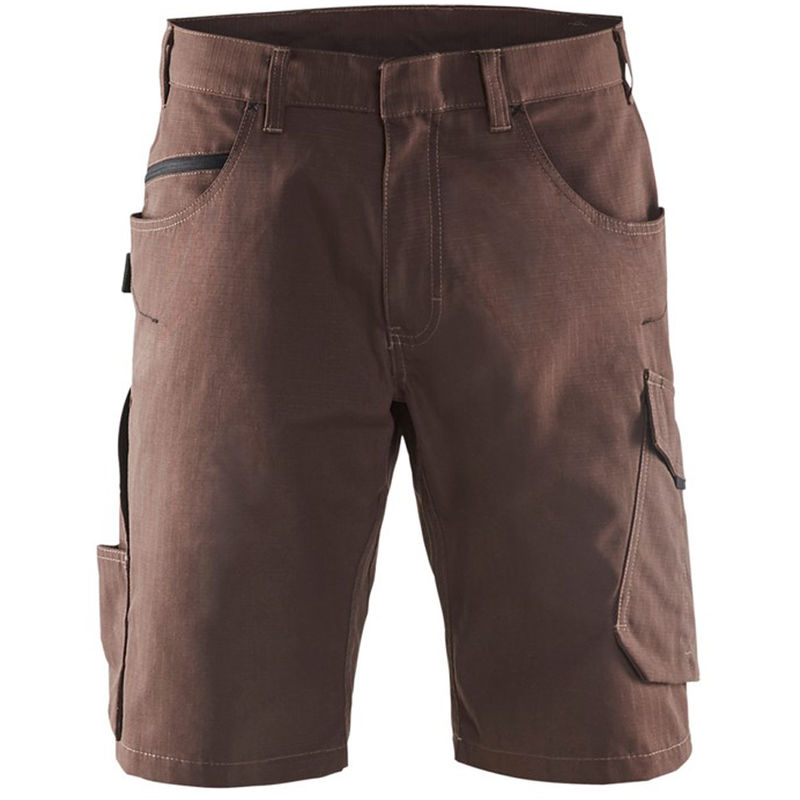 Short de travail Blaklader Ripstop Marron / Noir 48