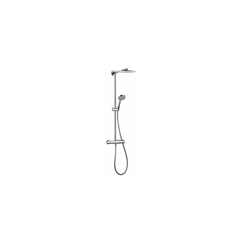 Hansgrohe 27160000 Flexible de douche Showerpipe Raindance DN 15 Air, douche de tête 240 mm (Chromé)
