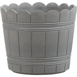 EMSA Bac ? fleurs COUNTRY ? 35 cm - Gris