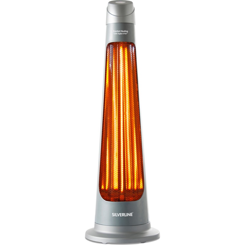 Chauffage de Terrasse électrique 1200 IPX4 Digital à télécommande - SILVERLINE Chauffage de Terrasse électrique 1200 IPX4 Digital à télécommande - SILVERLINE