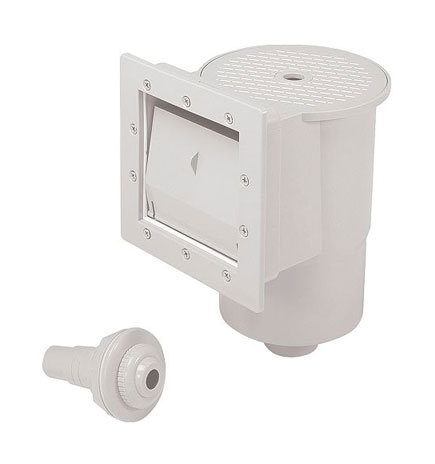 Skimmer petite meurtrière + buse de refoulement pour piscine hors sol - PISCINEO