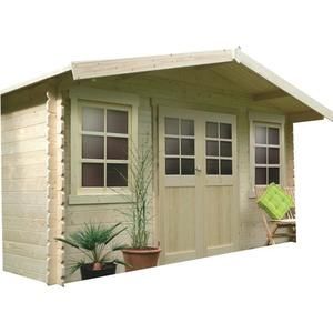 DOLE Abri bois de jardin autoclavé 388x298 cm 10m? utiles