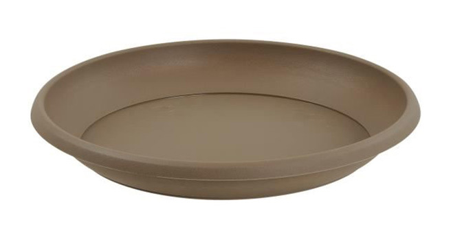 Soucoupe Ø15 cm pour pot de fleur Marina Ø18 cm - Taupe - EDA Soucoupe Ø15 cm pour pot de fleur Marina Ø18 cm - Taupe - EDA