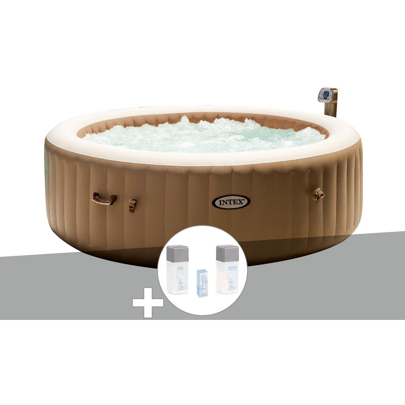 Spa gonflable PureSpa rond Bulles 6 pl + Kit brome - Intex