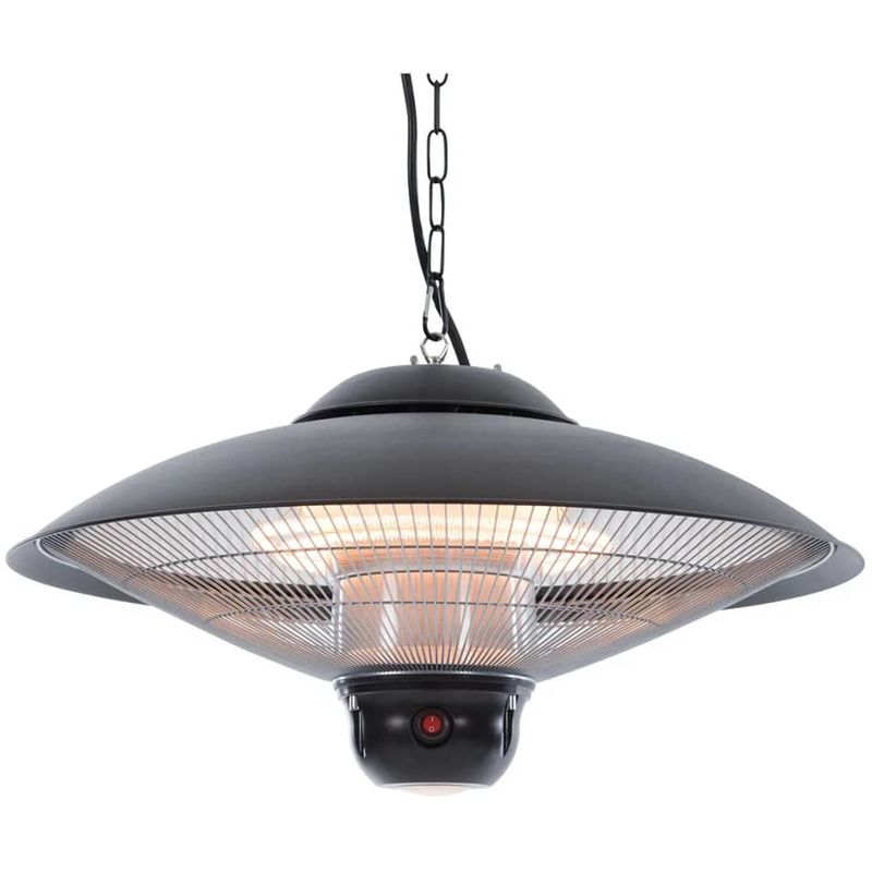 Sunred Chauffage suspendu 2100 W Halogène Noir CE09B Sunred Chauffage suspendu 2100 W Halogène Noir CE09B