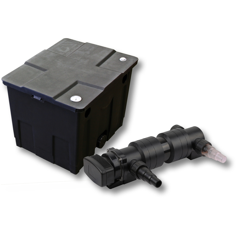SunSun Kit de filtration de bassin 12000l avec 24W UVC Stérilisateur - WILTEC