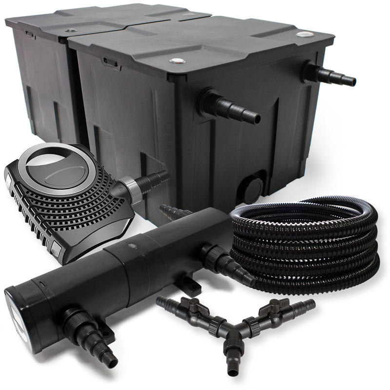 SunSun Kit de filtration de bassin 60000l 36W UVC NEO8000 Pompe Tuyau - WILTEC