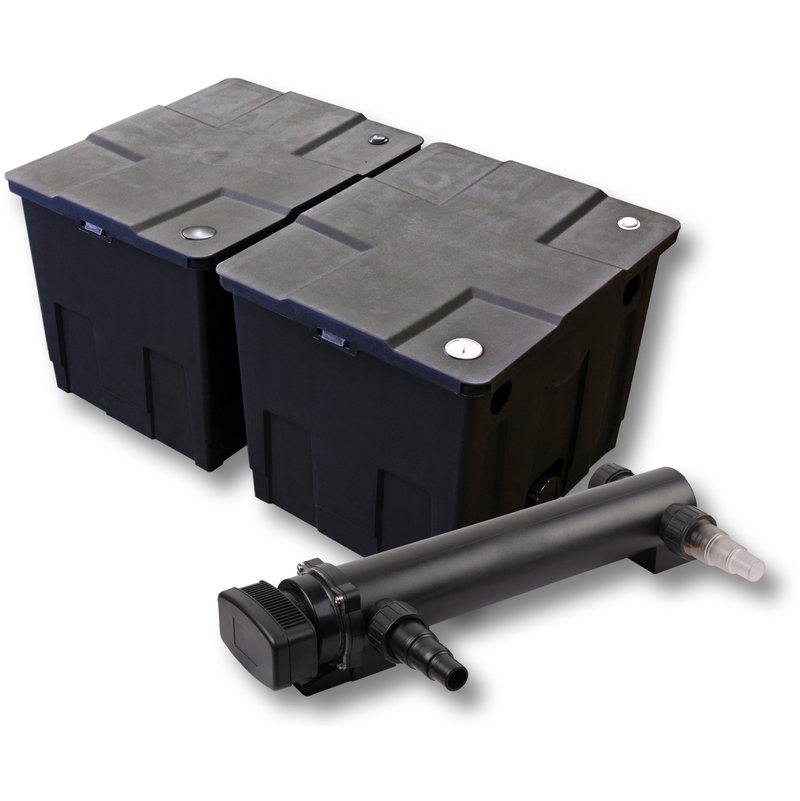 SunSun Kit de filtration de bassin 60000l avec 24W UVC Stérilisateur - WILTEC