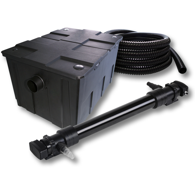 SunSun Kit de filtration de bassin 60000l avec 72W UVC et 5m Tuyau - WILTEC