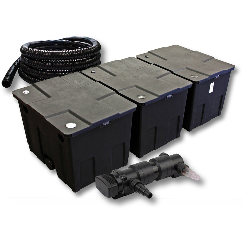 SunSun Kit de filtration de bassin 90000l avec 24W UVC et 5m Tuyau - WILTEC