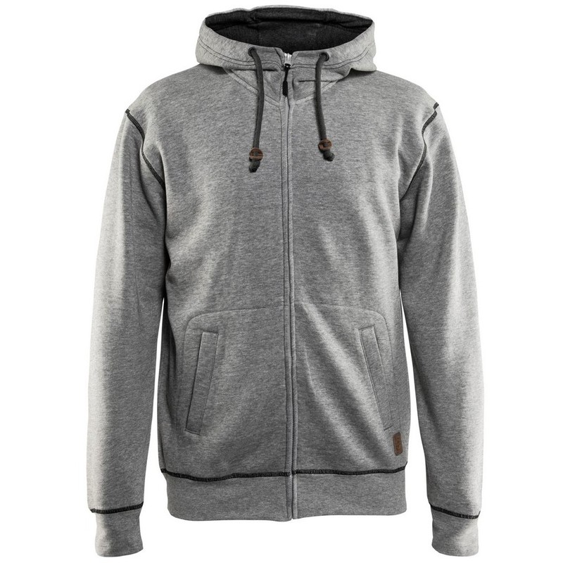 Sweat à capuche avec fermeture zip Gris 3398 Blaklader - Gris - XS