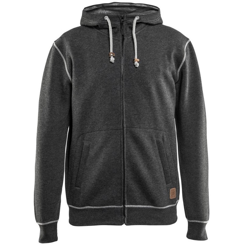 Sweat à capuche avec fermeture zip Noir mélangé 3398 Blaklader - Noir - M