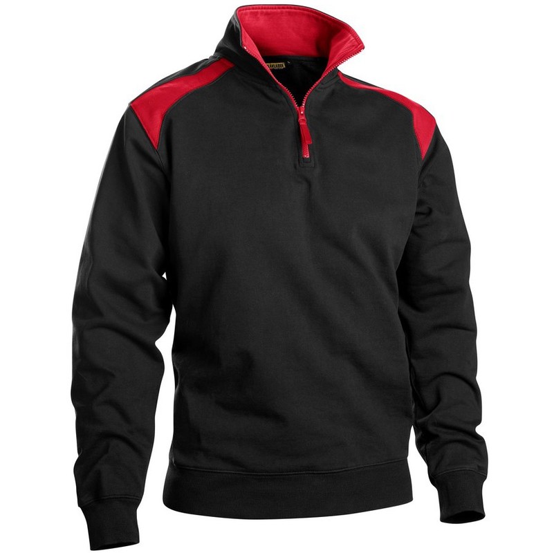 Sweat camionneur Noir/Rouge 3353 Blaklader - Noir / Rouge - M