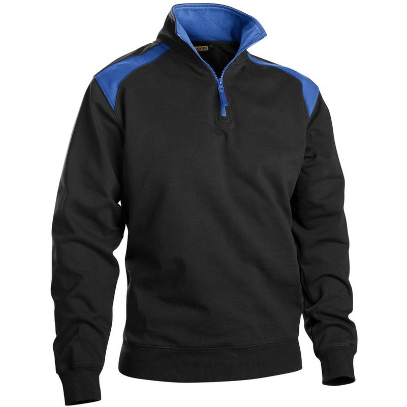 Sweat camionneur Noir/Bleu Barbeau 3353 Blaklader - Bleu roi / Noir - L