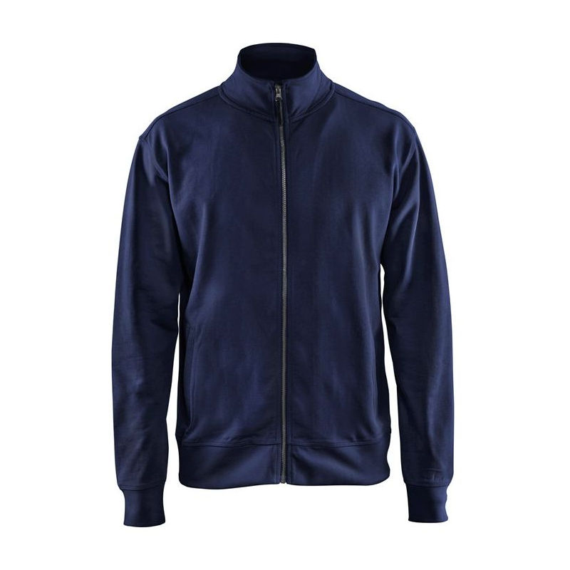 Sweat- shirt de travail Blakalder zippé 100% coton Marine M - BLAKLADER
