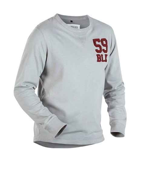 Sweatshirt BLK 59 - Blaklader - 90431028 - Bordeaux / Gris chiné - S