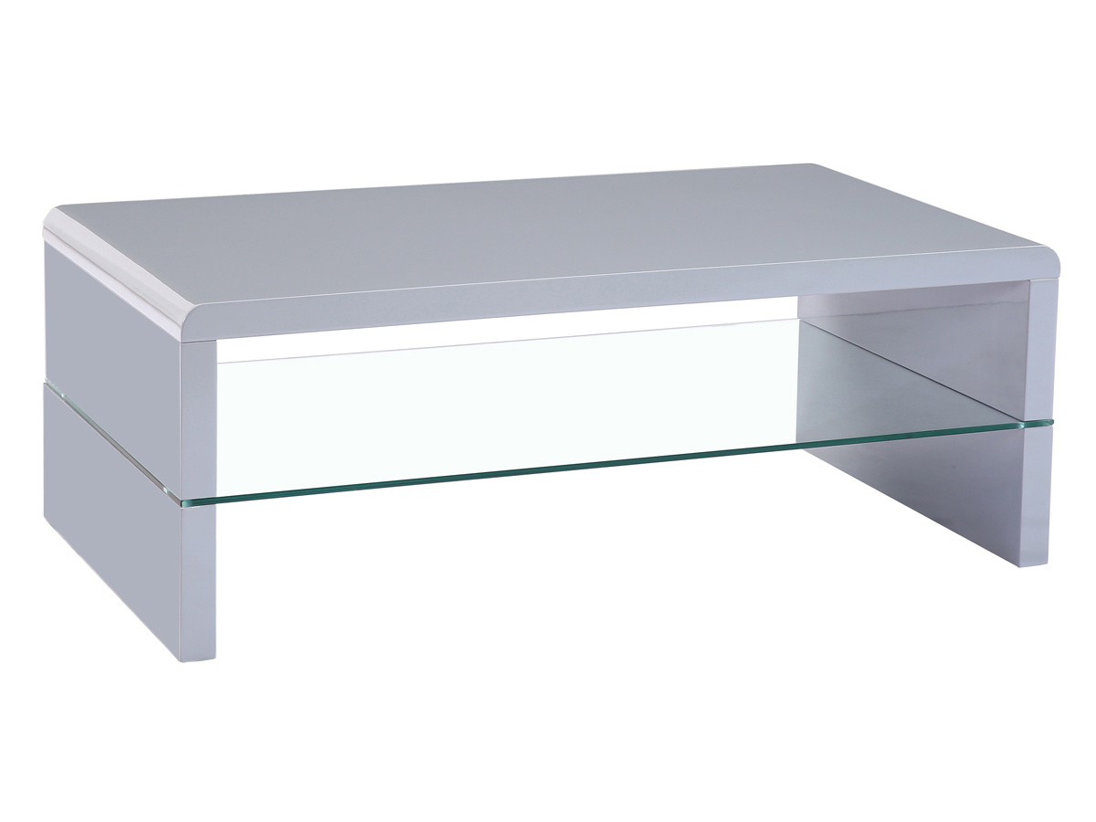 Table basse Vicia - 110 x 60 x 40,5 cm - Gris