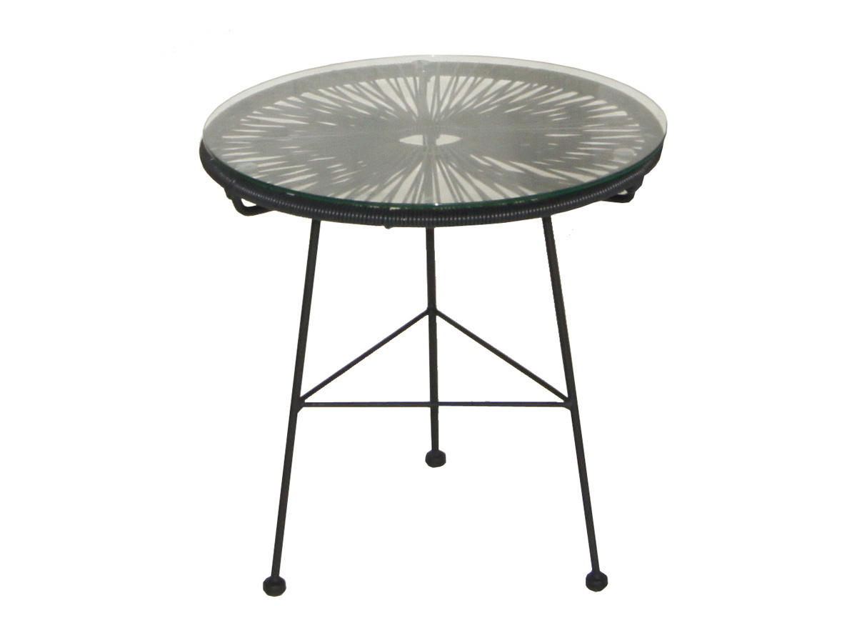 Table de jardin noire Ovaly
