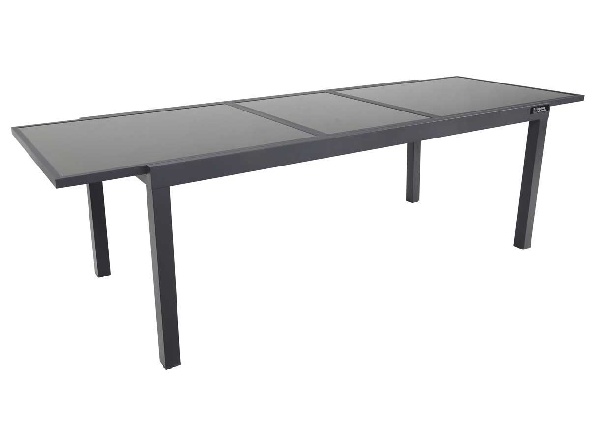Table de jardin extensible Aluminium Tropic 10 - Phoenix - Anthracite