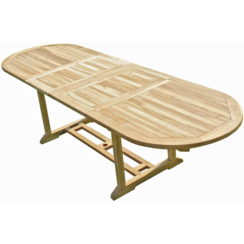 Table de jardin en teck HENUA 10/12 places - C&L JARDIN