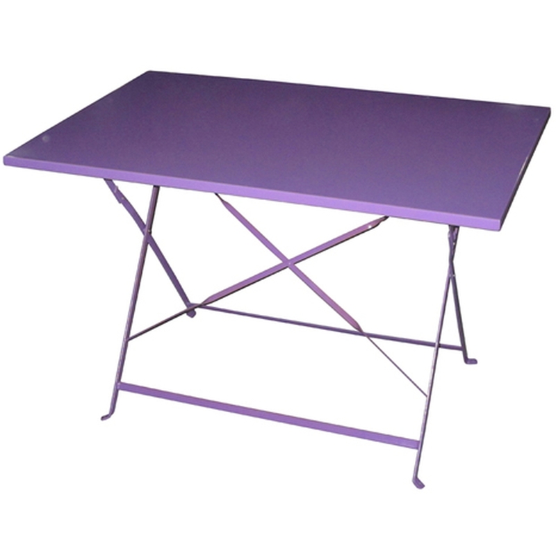 Table de jardin pliante Camargue - 110 x 70 cm - Violet - HESPERIDE Table de jardin pliante Camargue - 110 x 70 cm - Violet - HESPERIDE