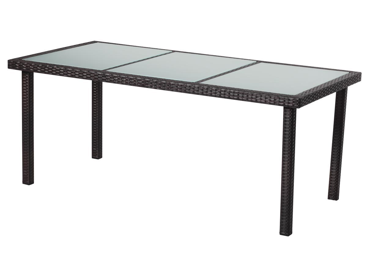 Table de jardin St Tropez 8 - Buffalo - 180 x 90 x 74 cm - Marron