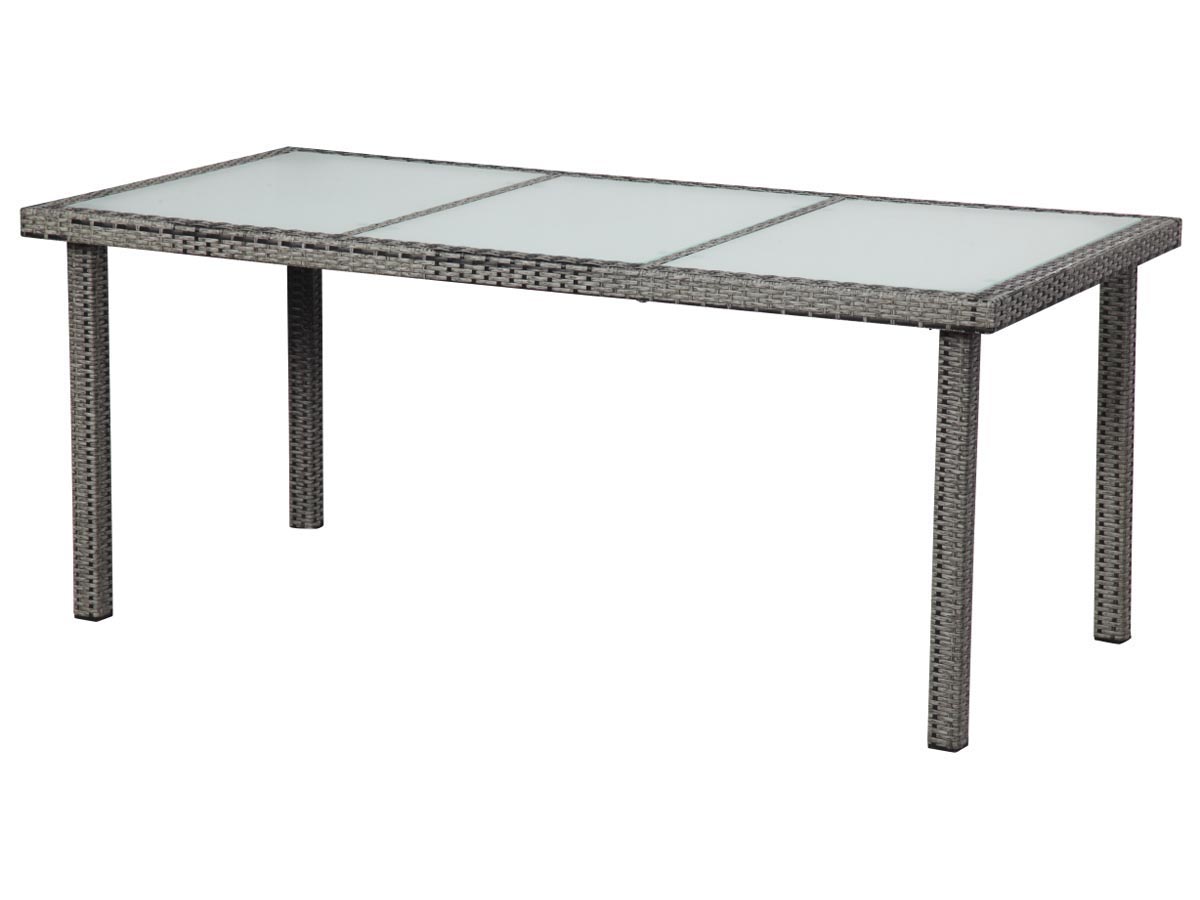 Table de jardin St Tropez 6 - Florida - 150 x 90 x 74 cm - Gris