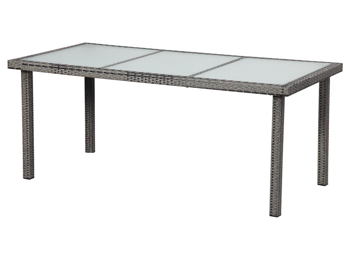Table de jardin St Tropez 8 - Florida - 180 x 90 x 74 cm - Gris